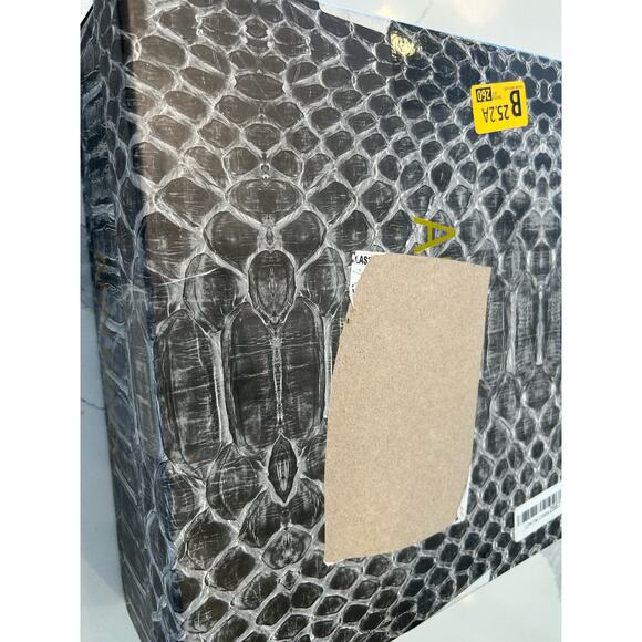 ANN CREEK 'Boma' Snake Accent Two-Tone Boots, Layered High Heels, Size 10 M - Picture 11 of 12